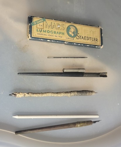 Lotto penne matite - e, vintage