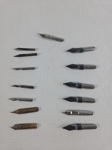 Vintage pen nibs mostly - pen,